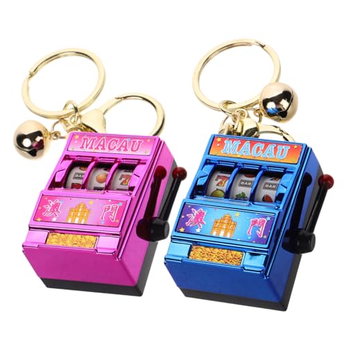 UPKOCH 2 Stück Schlüsselanhänger für Mini-Maschine Spinnen Slot favorisieren einfach Du einarmige Banditen Mango-Schlüsselanhänger Arfuka Glücksspiel Metall UPKOCH 2 Stück Schlüsselanhänger für Mini-Maschine Spinnen Slot favorisieren einfach Du einarmige Banditen Mango-Schlüsselanhänger Arfuka Glücksspiel Metall von UPKOCH