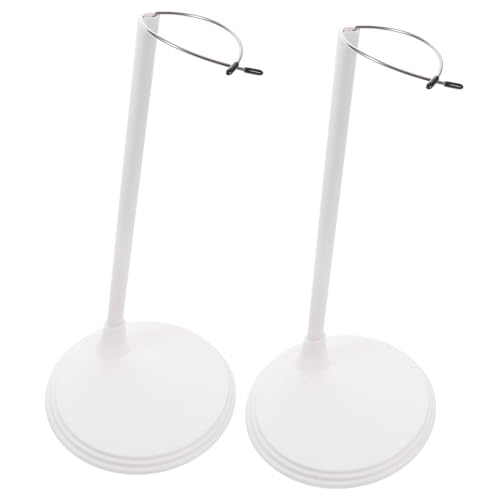 UPKOCH 2 Stück Stützrahmen für Puppen Puppenständer Stützständer für Puppen Unterstützung Stehen Puppenanzeigehalter Spielzeugfigurenständer Figure Toy Rack Rostfreier Stahl Weiß von UPKOCH