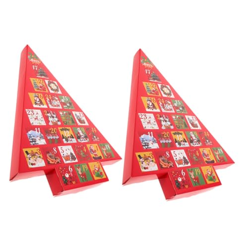 UPKOCH 2 Stücke Leere Adventskalender Boxen zum Befüllen DIY Weihnachts Countdown Geschenkboxen aus Papier Kreative Dekoration für Erwachsene Festliche Holiday Party Favor UPKOCH 2 Stücke Leere Adventskalender Boxen zum Befüllen DIY Weihnachts Countdown Geschenkboxen aus Papier Kreative Dekoration für Erwachsene Festliche Holiday Party Favor von UPKOCH