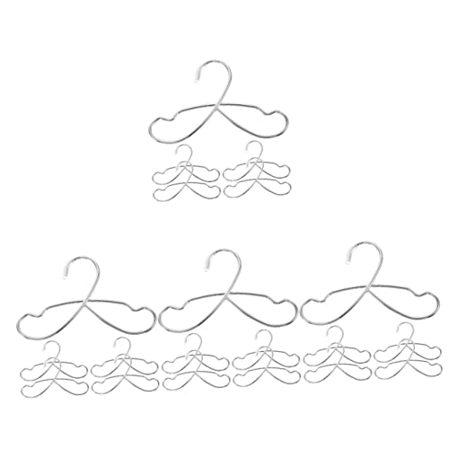 UPKOCH 20 STK Puppenaufhänger kleiderbügel für puppenkleidung puppenkleiderbügel Wäscheständer für Kleidung Mini-Aufhänger für Stoff Möbel Miniatur-Trockenbügel Kleiderständer für Puppen von UPKOCH