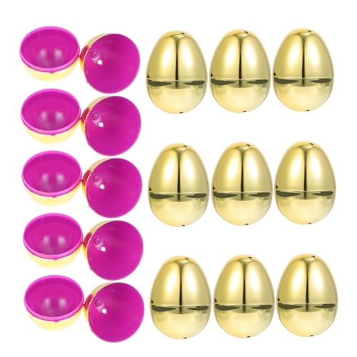 UPKOCH 20 Stück Befüllbare Ostereier aus Kunststoff Öffbare Dekoration für Ostern und Partybedarf Wiederverwendbare Eier für Süßigkeiten und UPKOCH 20 Stück Befüllbare Ostereier aus Kunststoff Öffbare Dekoration für Ostern und Partybedarf Wiederverwendbare Eier für Süßigkeiten und von UPKOCH