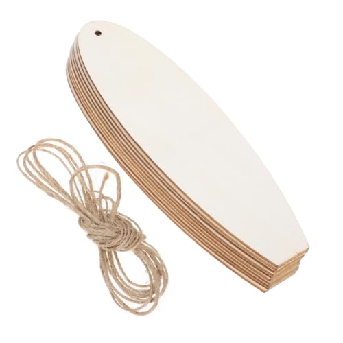 UPKOCH 20 Stück DIY Surfboard Holzdekor Unfertige Surfboard Hängedekoration für Strandthemen Wand und Türdeko Rustikale Holzornamente für Zuhause und Bauernhaus von UPKOCH