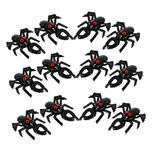 UPKOCH 20 Stück Halloween Handgelenk Ballons aus Aluminiumfolie Aufblasbare Spinnen Armbänder Leichte Partydeko für Halloween Fest Vielseitig für Indoor und Outdoor Feiern Langlebig und von UPKOCH