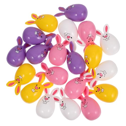 UPKOCH 20 Stück Teiliges Bemalte Ostereier zum Befüllen Drehbare Hasen Eier aus Niedliche Osterdekoration für Kindergeburtstag Familienfeier Partyaccessoire Buntes und UPKOCH 20 Stück Teiliges Bemalte Ostereier zum Befüllen Drehbare Hasen Eier aus Niedliche Osterdekoration für Kindergeburtstag Familienfeier Partyaccessoire Buntes und von UPKOCH