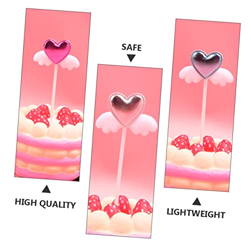 UPKOCH 20 Stück Teiliges Cupcake Picks mit Engelsflügel Herzförmige Cake Decor Stecker Lebensmittelsicher Bunte Farbauswahl für Taufe und Festliche Dessertdekoration UPKOCH 20 Stück Teiliges Cupcake Picks mit Engelsflügel Herzförmige Cake Decor Stecker Lebensmittelsicher Bunte Farbauswahl für Taufe und Festliche Dessertdekoration von UPKOCH