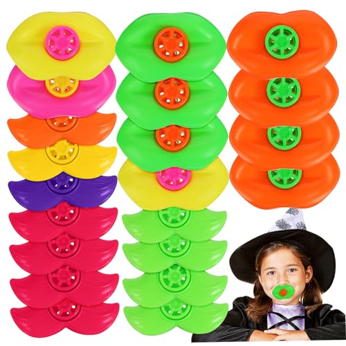 UPKOCH 20 Stück Teiliges Mundpfeifen Kindergeburtstag Tröten Lippen und Schnurrbart Design Bunte Party Geräuschemacher für Mitgebsel und Goodie Bags UPKOCH 20 Stück Teiliges Mundpfeifen Kindergeburtstag Tröten Lippen und Schnurrbart Design Bunte Party Geräuschemacher für Mitgebsel und Goodie Bags von UPKOCH