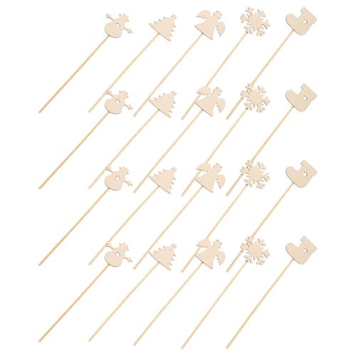 UPKOCH 20 Stück Unbehandelter Feenstab Aus Holz: Weihnachtstanzstab, Malspielzeug, Engelstab, Schneeflocke, Weihnachtsbaum, Schneemann, Lernspielzeug Für Prinzessinnen, Partygeschenke UPKOCH 20 Stück Unbehandelter Feenstab Aus Holz: Weihnachtstanzstab, Malspielzeug, Engelstab, Schneeflocke, Weihnachtsbaum, Schneemann, Lernspielzeug Für Prinzessinnen, Partygeschenke von UPKOCH