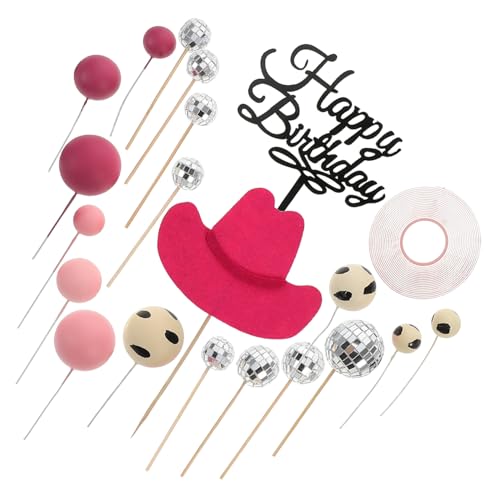 UPKOCH 21 Stück Cowboyhutkuchen Cowboy-partygeschenke Geburtstagstorte Hut Cowboy-Party-kuchendekoration Cowboy-Cupcake-Picks Mini Mexikanischer Hut Mini-Cowboy-Hut- Papier Rosa UPKOCH 21 Stück Cowboyhutkuchen Cowboy-partygeschenke Geburtstagstorte Hut Cowboy-Party-kuchendekoration Cowboy-Cupcake-Picks Mini Mexikanischer Hut Mini-Cowboy-Hut- Papier Rosa von UPKOCH