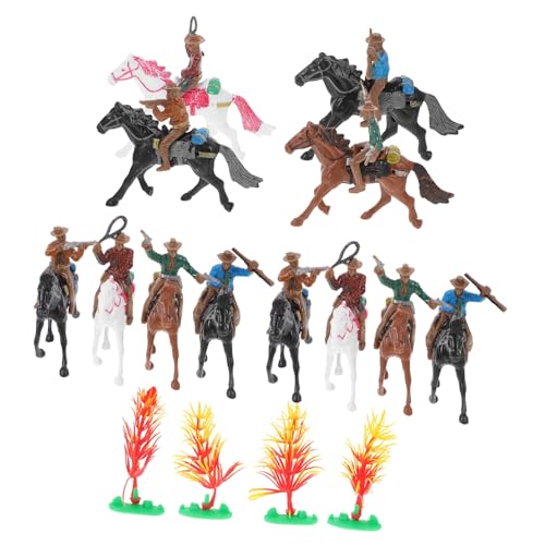 UPKOCH 24 STK Puppenmodell Tischdekoration Gemalte Menschenmodelle Miniaturdekoration Pferdestall Spielset Miniatur-tierfiguren Simulationsmodelle Kind Dekorationen Plastik Beweglich von UPKOCH