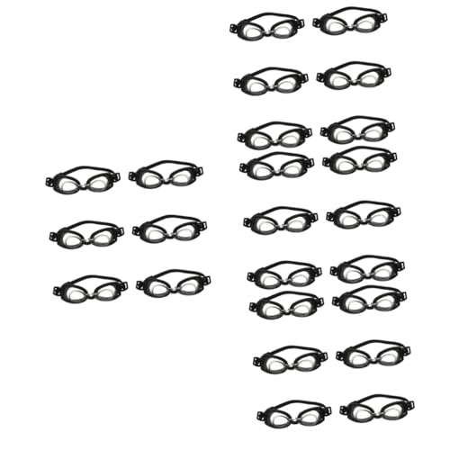 UPKOCH 24 Stk Mini Baby Schwimm brille Plastikgläser Puppe Cosplay Brille Puppenhausdekoration trendige sonnenbrille auffällige Gläserdekore Mini-Brille Miniatur Spielzeugzimmer Zubehör von UPKOCH