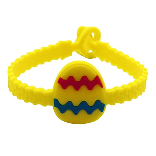 UPKOCH 24 Stück Ostern Silikonarmbänder mit Cartoon Hase Kreative Handgelenkarmbänder für Zufällige Muster Partygeschenke für Ostern von UPKOCH