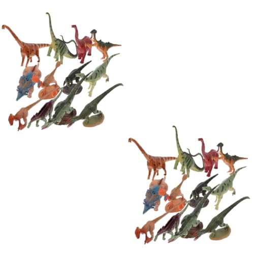 UPKOCH 24 Stück Simulierte Dinosaurier Modelle Tischdekoration Spielzeug Für Kinder Dinosaurier Spielzeug Für Spiele Kidcraft Spielset von UPKOCH