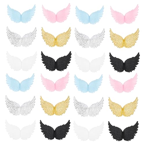 UPKOCH 24 Stück Teiliges Bunte Engelsflügel aus Kunststoff Diy Bastelaccessoires für Kuchen Dekoration Handgefertigte Crafting Flügel für Kreative Cake Topper Gestaltung UPKOCH 24 Stück Teiliges Bunte Engelsflügel aus Kunststoff Diy Bastelaccessoires für Kuchen Dekoration Handgefertigte Crafting Flügel für Kreative Cake Topper Gestaltung von UPKOCH