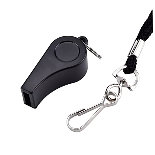 UPKOCH 24 Stück Teiliges Laute Abs Sicherheits Pfeifen aus Umweltfreundlichem Kunststoff mit Lanyard für Schiedsrichter Trainer Notfälle Sport und Outdoor Überleben Schwarz von UPKOCH
