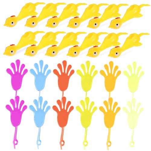 UPKOCH 24Stücke Teiliges Set mit Klebrigen Händen und Hühnchen Lustiges Katapultspielzeug für Party Gefälligkeiten und Scherzartikel für Geburtstagsfeiern und Feste UPKOCH 24Stücke Teiliges Set mit Klebrigen Händen und Hühnchen Lustiges Katapultspielzeug für Party Gefälligkeiten und Scherzartikel für Geburtstagsfeiern und Feste von UPKOCH