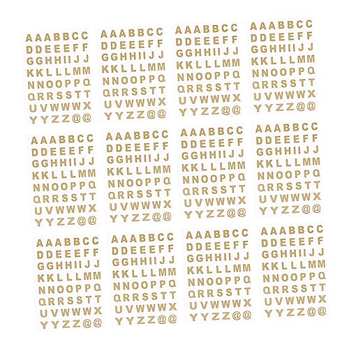 UPKOCH 25 Blatt Selbstklebende Buchstabenaufkleber Transparente Hot Stamping Alphabet Sticker für Notizbuch und Scrapbook für Kreative Projekte von UPKOCH