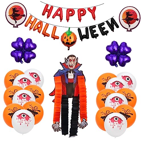 UPKOCH 25-Teiliges Set Halloween-Ballon-Kombination Fröhlicher Halloween-Ballon Halloween -Dekoration halloween aussendeko halloween luftballons Halloween-Latexballon Aluminiumfolie UPKOCH 25-Teiliges Set Halloween-Ballon-Kombination Fröhlicher Halloween-Ballon Halloween -Dekoration halloween aussendeko halloween luftballons Halloween-Latexballon Aluminiumfolie von UPKOCH