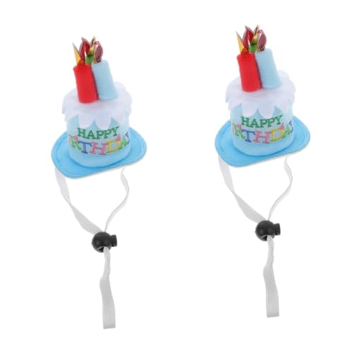 UPKOCH 2St geburtstag kopfbedeckung ausgefallene Partyhüte Haarbänder für Babys Kappen Tiara alles zum geburtstag kuchen hut Geburtstagstorte Hut bilden Requisiten Geschenk Stoff von UPKOCH
