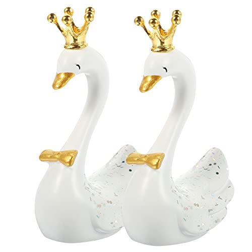 UPKOCH Mini Schwan Figuren Kuchen Dekorationen Harz Schwan Statuen Geburtstag Kuchen Topper UPKOCH Mini Schwan Figuren Kuchen Dekorationen Harz Schwan Statuen Geburtstag Kuchen Topper von UPKOCH