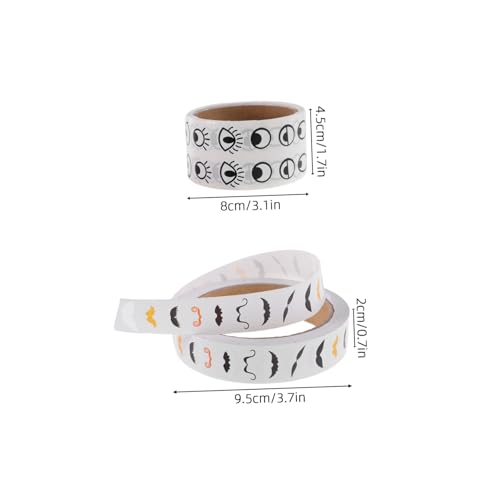UPKOCH 3 Rollen DIY Aufkleber Selbstklebende Bunte Cartoon Augen Mund und Schnurrbart Sticker Starke Haftung Kreativ für Erwachsene zum Scrapbooking Notizbücher Dekorieren UPKOCH 3 Rollen DIY Aufkleber Selbstklebende Bunte Cartoon Augen Mund und Schnurrbart Sticker Starke Haftung Kreativ für Erwachsene zum Scrapbooking Notizbücher Dekorieren von UPKOCH
