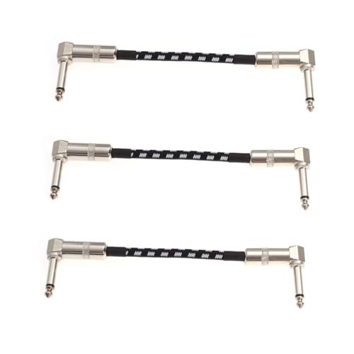 UPKOCH 3 STÜCKE Instrumentenkabel Rechtwinklig zu Rechtwinklig Patchkabel für Gitarre Bass Keyboard Effektpedale Doppelt Abgeschirmt Reines Kupfer Geräuscharm Langlebig Kariert UPKOCH 3 STÜCKE Instrumentenkabel Rechtwinklig zu Rechtwinklig Patchkabel für Gitarre Bass Keyboard Effektpedale Doppelt Abgeschirmt Reines Kupfer Geräuscharm Langlebig Kariert von UPKOCH