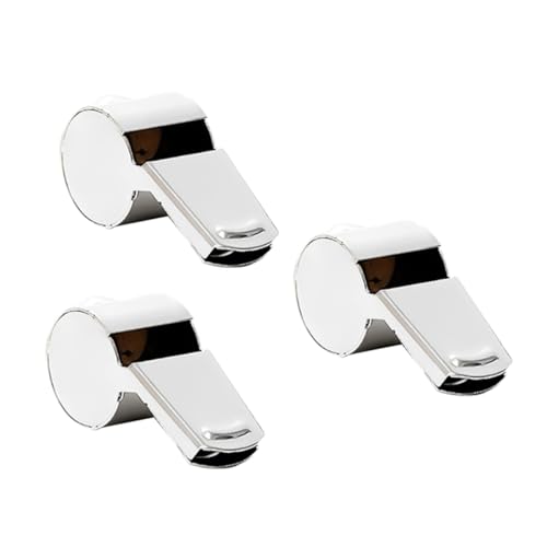 UPKOCH 3 Stück Edelstahl Pfeifen mit Schlüsselband Robuste Tragbare Schiedsrichter Notfallpfeifen für Outdoor Sport Training Schule Survival und Hundetraining UPKOCH 3 Stück Edelstahl Pfeifen mit Schlüsselband Robuste Tragbare Schiedsrichter Notfallpfeifen für Outdoor Sport Training Schule Survival und Hundetraining von UPKOCH