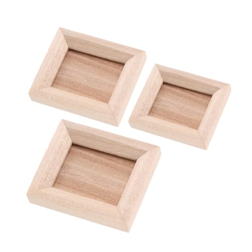 UPKOCH 3 Stück Mini -fotorahmen Ornamente Puppenbilderrahmen Puppenhauszubehör Miniatur-puppenhausrahmen Miniatur-fotorahmen Mini -bilderrahmen Mini-Dekoration Light Brown Holz UPKOCH 3 Stück Mini -fotorahmen Ornamente Puppenbilderrahmen Puppenhauszubehör Miniatur-puppenhausrahmen Miniatur-fotorahmen Mini -bilderrahmen Mini-Dekoration Light Brown Holz von UPKOCH