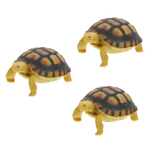 UPKOCH 3 Stück Schildkrötenmodell Tierspielzeug Kinderspielzeug Landschildkrötenfigur Gefälschte Schildkrötendekoration Spielzeugschildkröte Schildkrötenornament Desktop Statue von UPKOCH