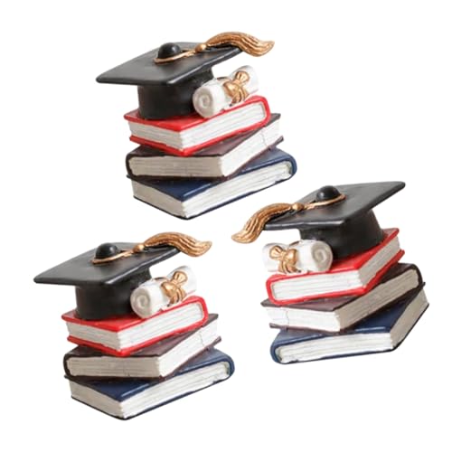 UPKOCH 3 Stück Teiliges Graduation Cake Topper mit Doktorhut und Gestapelten Büchern Festliche Tortendeko für Abschlussfeier Bunte Cupcake Ornamente für Graduierte Hochwertige UPKOCH 3 Stück Teiliges Graduation Cake Topper mit Doktorhut und Gestapelten Büchern Festliche Tortendeko für Abschlussfeier Bunte Cupcake Ornamente für Graduierte Hochwertige von UPKOCH