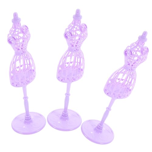 UPKOCH 3 Teiliges Puppen Kleiderbügel Set Für Mädchen Kleiderbügel Modelle Kleidung Kleiderpuppe Kleidungsdesign Schaufensterpuppe Modell Kleidermodell Ausstellungsständer von UPKOCH