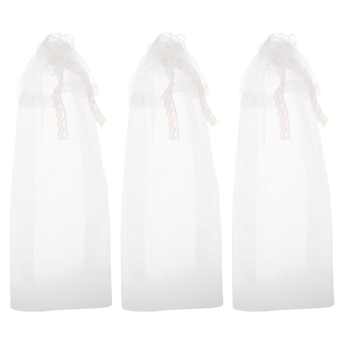 UPKOCH 3-teiliger Brautschleier für Puppen: Hochzeitszubehör für Puppen, Kleiner Brautschleier aus Tüll, dekorative Kleidung, Spitzenkopfbedeckung für Spielzeug-Hochzeitsszenen und UPKOCH 3-teiliger Brautschleier für Puppen: Hochzeitszubehör für Puppen, Kleiner Brautschleier aus Tüll, dekorative Kleidung, Spitzenkopfbedeckung für Spielzeug-Hochzeitsszenen und von UPKOCH
