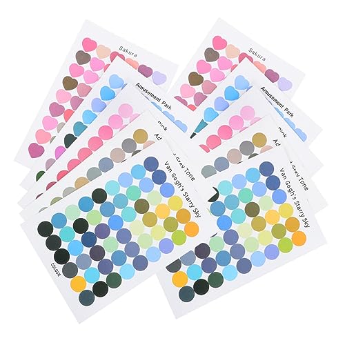 UPKOCH 30 Blatt Deko Sticker Deko Scrapbooking Dot Sticker Runde Sticker Siegelaufkleber Siegelaufkleber Selbstklebende Sticker Scrapbook Decals Papier UPKOCH 30 Blatt Deko Sticker Deko Scrapbooking Dot Sticker Runde Sticker Siegelaufkleber Siegelaufkleber Selbstklebende Sticker Scrapbook Decals Papier von UPKOCH