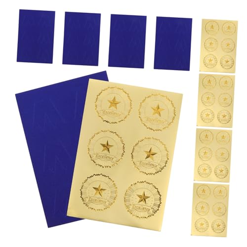 UPKOCH 30 Sätze Zertifikatssiegelaufkleber Aufkleber Für Briefumschläge Preisaufkleber Siegelaufkleber Für Zertifikate Goldenes Siegel Aufkleber Aus Goldfolie Aufkleber Zum Prägen Papier UPKOCH 30 Sätze Zertifikatssiegelaufkleber Aufkleber Für Briefumschläge Preisaufkleber Siegelaufkleber Für Zertifikate Goldenes Siegel Aufkleber Aus Goldfolie Aufkleber Zum Prägen Papier von UPKOCH