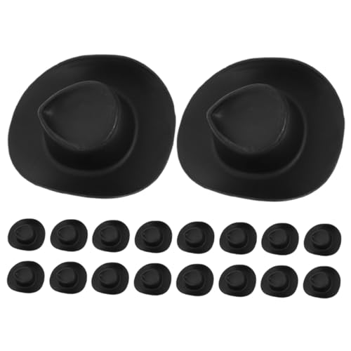 UPKOCH 30 Stück Mini-Cowboyhut Mini-Cowboyhüte Puppenhut basteln Miniaturhut für Puppen Miniatur-Cowboy-Zeug Mini-Western-Cowboyhut aus Kunststoff Mini-Hüte Cowboyhut- Plastik Black UPKOCH 30 Stück Mini-Cowboyhut Mini-Cowboyhüte Puppenhut basteln Miniaturhut für Puppen Miniatur-Cowboy-Zeug Mini-Western-Cowboyhut aus Kunststoff Mini-Hüte Cowboyhut- Plastik Black von UPKOCH