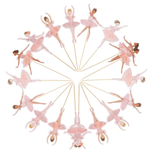 UPKOCH 36 Stück Teiliges Ballerina Cake Topper Tortendeko für Geburtstag Babyparty Hochzeit Tanzmotto Elegantes Design Vielseitig für Kuchen Muffins Einfache Anwendung Partydekoration UPKOCH 36 Stück Teiliges Ballerina Cake Topper Tortendeko für Geburtstag Babyparty Hochzeit Tanzmotto Elegantes Design Vielseitig für Kuchen Muffins Einfache Anwendung Partydekoration von UPKOCH