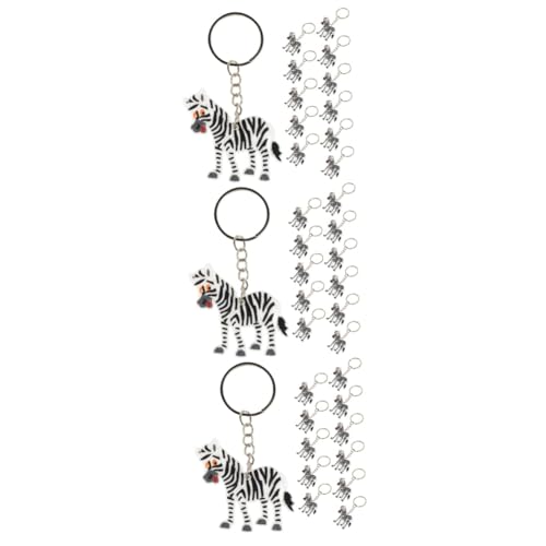 UPKOCH 36stücke Zebra Schlüsselanhänger Lustige Tier Schlüsselringe Für Taschen Rucksäcke Für Freunde von UPKOCH