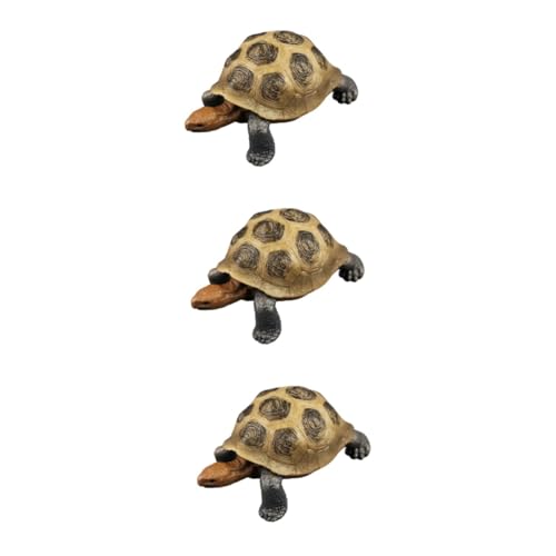 UPKOCH 3St simulierte Schildkröte Kinderspielzeug Desktop-Dekor Dekorative Schildkröte Schildkrötenmodell Tier plastische Ornamente gefälschte Schildkrötenfigur Schildkröten-Modell Ozean von UPKOCH