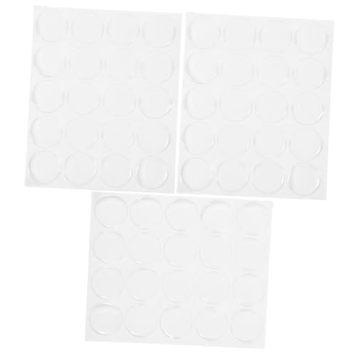 UPKOCH 3blatt Zeitgemälde Runde Harz Aufkleber Transparent Resin Sticker Für Schmuck Bastelbedarf Selbstklebend Für Dekorationen von UPKOCH