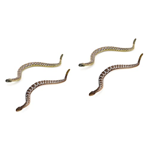 UPKOCH 4 Stck. Realistische Teilig Simulation Schlange Figuren aus Pädagogisches Tiermodell für Langlebige Deko und Lernspielzeug für Halloween Mitgebsel und Kreative Streichideen UPKOCH 4 Stck. Realistische Teilig Simulation Schlange Figuren aus Pädagogisches Tiermodell für Langlebige Deko und Lernspielzeug für Halloween Mitgebsel und Kreative Streichideen von UPKOCH