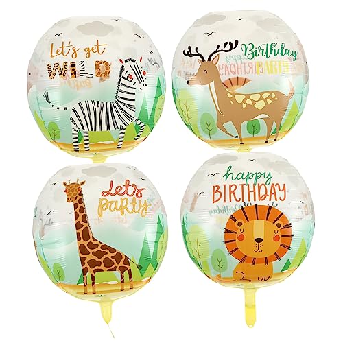 UPKOCH 4 Stück Dschungel -Tierballon Dusche Luftballons in verschiedenen Farben Thema Luftballons mit Dschungelmotiv Partyballons Dekorationen Luftballons für Geburtstagsfeiern -Nylon UPKOCH 4 Stück Dschungel -Tierballon Dusche Luftballons in verschiedenen Farben Thema Luftballons mit Dschungelmotiv Partyballons Dekorationen Luftballons für Geburtstagsfeiern -Nylon von UPKOCH
