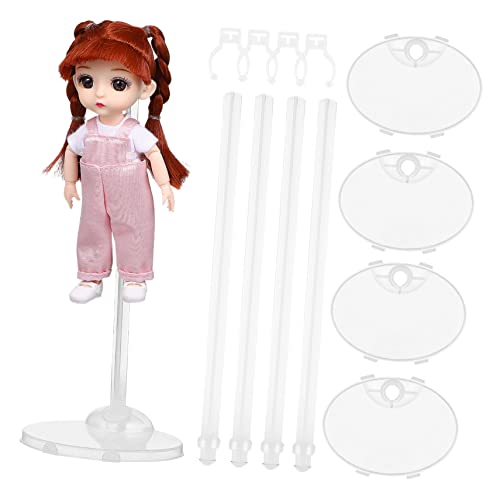UPKOCH 4 Stück Halterung Zahlen Actionfigurenständer Puppeninhaber Stehen gemacht Stand Puppenständer für Actionfiguren Dollenausstellungsständer Puppengestelle Puppenhalter Steht Plastik von UPKOCH