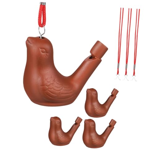 UPKOCH 4 Stück Lustige Pfeife Krachmacher-Party Krachmacher-Streich Vogelpfeife Vögel pfeifen Partypfeifen Zisha-Keramik Light Brown UPKOCH 4 Stück Lustige Pfeife Krachmacher-Party Krachmacher-Streich Vogelpfeife Vögel pfeifen Partypfeifen Zisha-Keramik Light Brown von UPKOCH