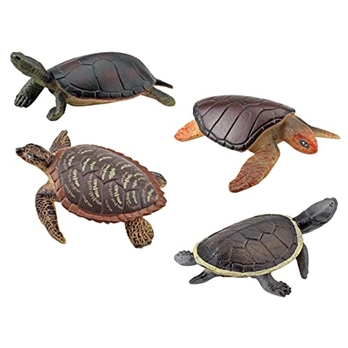 UPKOCH 4 Stück Schildkrötenmodell Spielzeug kinderspielzeug schildkröte Spielzeug Meeresschildkrötenfiguren Meeresschildkröten-Statue Modelle plastische Ornamente realistische Schildkröte von UPKOCH