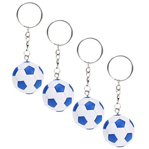 UPKOCH 4 Stück Simulation Fußball Anhänger Schlüsselanhänger Personalisiert Fußball Zubehör Schlüsselanhänger Niedlich Party Name Fob Mini Geburtstag Fußball Schlüsselhalter Sport von UPKOCH