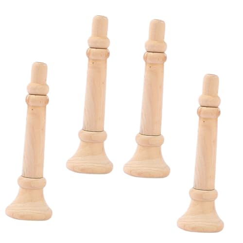 UPKOCH 4 Stück Teiliges DIY Graffiti Holz-horn Kindersicheres Holzspielzeug für Kreative Handarbeit Leichtes Musikalisches Bastelspielzeug für Sensorisches Lernen und Dekoration von UPKOCH