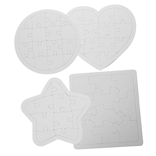 UPKOCH 4 Stück Teiliges Weißes DIY Puzzle Rundes und Herzförmiges Blanko Jigsaw Präzise Geschnitten Bemalbar mit Stiften und Farben für Kreative als Geburtstagsgeschenk UPKOCH 4 Stück Teiliges Weißes DIY Puzzle Rundes und Herzförmiges Blanko Jigsaw Präzise Geschnitten Bemalbar mit Stiften und Farben für Kreative als Geburtstagsgeschenk von UPKOCH