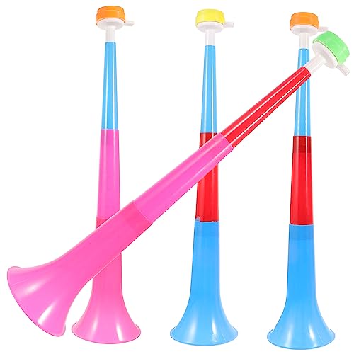 UPKOCH 4 Stück WM-Horn kindertrompeten outdoorspielzeug draußen spielsachen für draußen Party-Horn jubeln Horn Hörner jubelndes Lustige Trompetenstütze Plastik von UPKOCH
