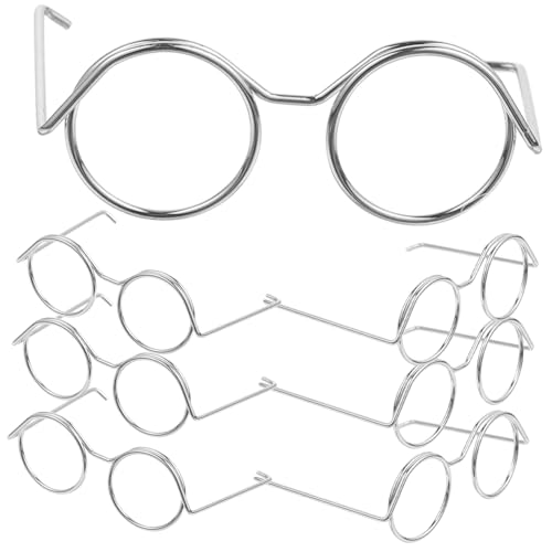 UPKOCH 40 STK Puppenbrille Hunde-Cosplay-Brille Mikrospielzeug puppenaugen Baby Spielzeug Gläser Brille zum Anziehen der Puppe Brillen zum Anziehen der Puppe Mini Sonnenbrille Rahmen Kind von UPKOCH