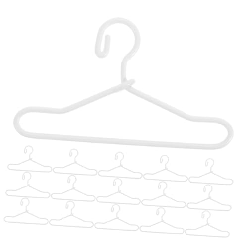 UPKOCH 40 Stück Mini-Puppen-Puppen-kleiderbügel Kleidung Prinzessin Winzige Hausaufhänger Kleiderbügel Für Puppenröcke Mini-kleiderbügel Miniatur-aufhänger-Ornamente Weiß Legierung von UPKOCH