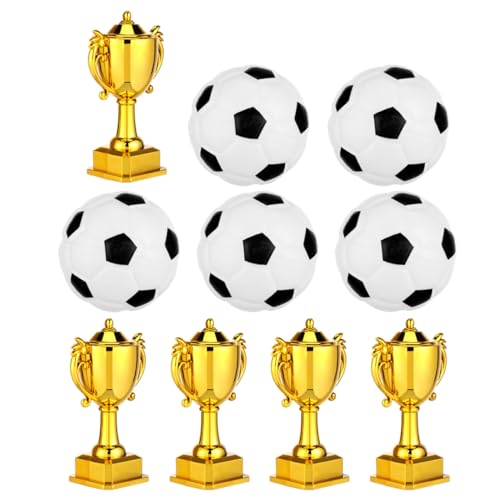 UPKOCH 5 Sätze Miniatur Fußball und Pokal Tortenfiguren Kleine Plastik Trophäen für Sportpartys und Geburtstagsfeiern UPKOCH 5 Sätze Miniatur Fußball und Pokal Tortenfiguren Kleine Plastik Trophäen für Sportpartys und Geburtstagsfeiern von UPKOCH